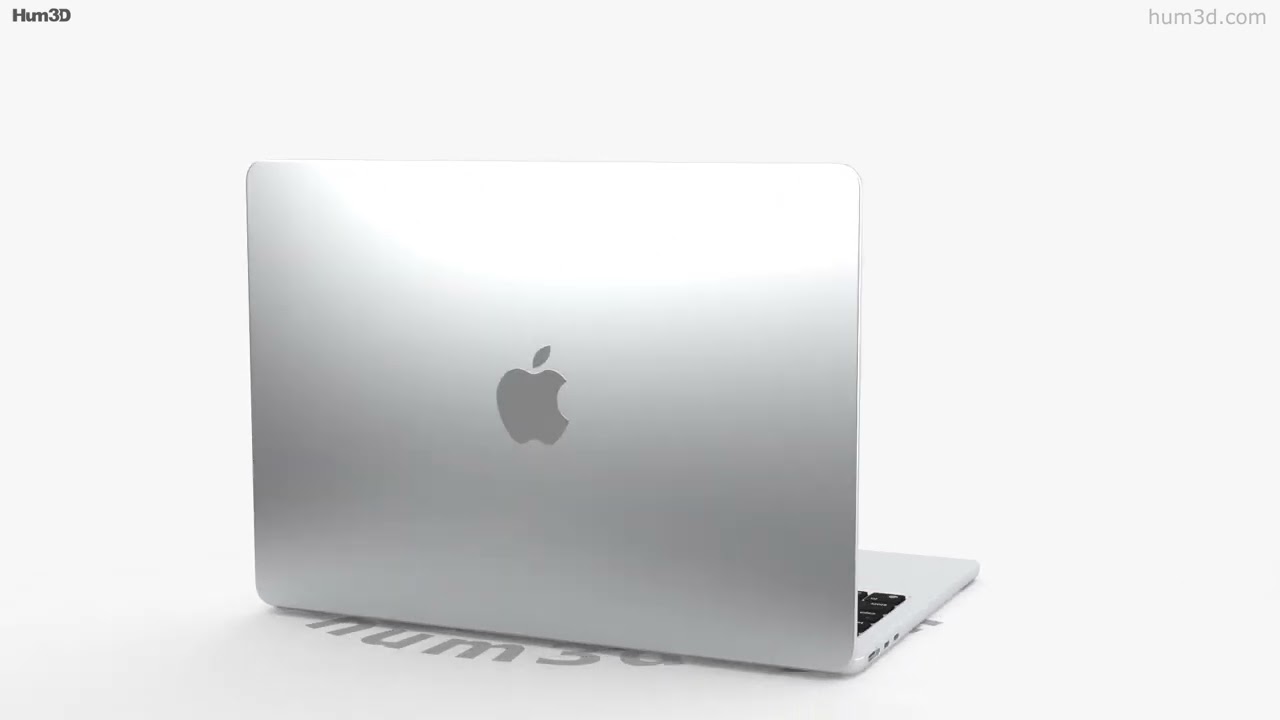 Apple MacBook Air M2 2022 Silver 3Dモデル - ダウンロード