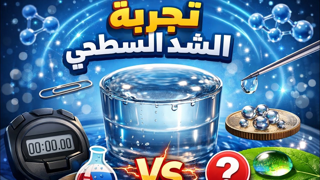 تجربة الشد السطحي بأستخدام الأنابيب #فيزياء #صيدلة #physics