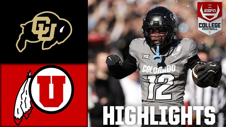Utah Utes vs. Colorado Buffaloes | Full Game Highlights | ESPN College Football