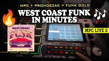 Quick West Coast Funk Beat on MPC Live 2 | ProHoeZak Expansion 🔥 #beats #akai