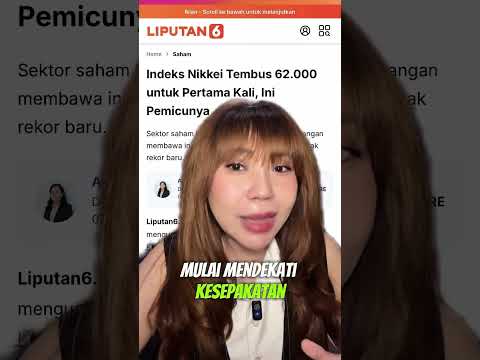 Indeks NIKKEI 62 RIBU? by #ritaefendy #viralvideo #beritaterkini #saham #kuliahsaham