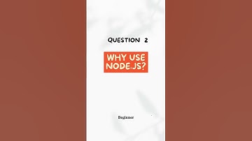 Why Use Node.js? Node Interview Insights - Master MERN Stack Concepts #shorts #ytshorts