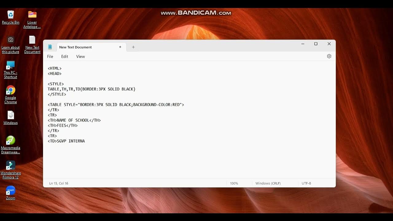 LEARN HOW TO MAKE TABLE HTML . - YouTube