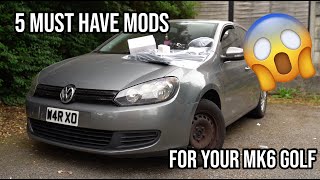 5 Must Have Mods For Your Mk6 Golf