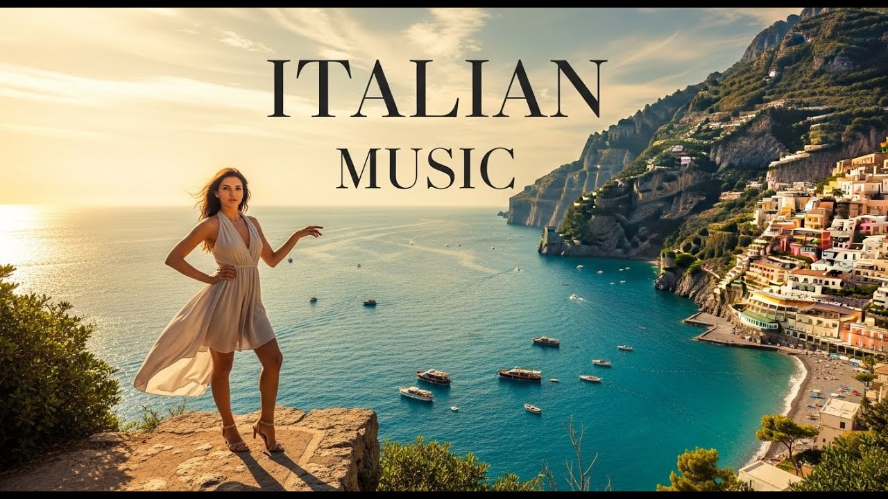 🎶  Italian Music & Mediterranean Chill🌊🏞️  Scenic Coastal Italy & Lake Como Bliss 🎶 Amalfi Coast