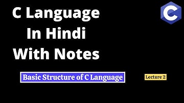 #2  Basic Structure of C Language: C Tutorial in hindi . #clanguage #harshit