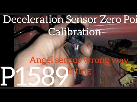 Deceleration Sensor Zero Point Calibration  Toyota vitz CVT 2007 Engine check light on code p1589