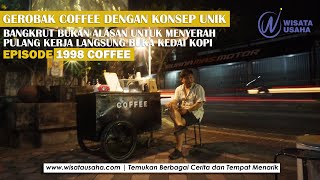 Gerobak kopi keliling 1998 coffee dengan view unik orang pulang kerja - Ide Kreatif Berjualan Kopi