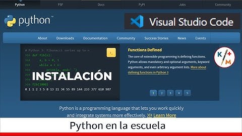 Python en la escuela 0. Instalación y configuración de Python y Visual Studio Code. Hola Mundo.
