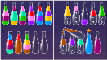 Water Sort Puzzle Walkthrough 57,  ios Gameplay Simulator Think Brain Android Games