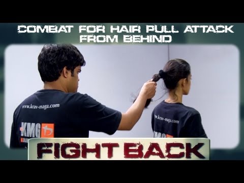 Self Defense Tips For Women || Fight A Hair Pull Attack From Behind || Elroy Vaz - video from Ping Network