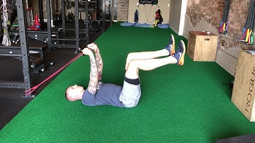 Deadbug w Overhead Band