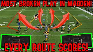THIS PLAY IS A GLITCH! The DEFENSE DOESN'T COVER ANYTHING! Madden NFL 22 Offense Tips & Tricks