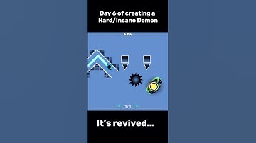 Day 6 of creating a Hard/Insane Demon | #geometrydash #gd #gddemon #gdlevels