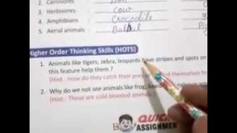 Class 4 science ch-4 exercise-D and Quick assignment exercise-A, B, C, D