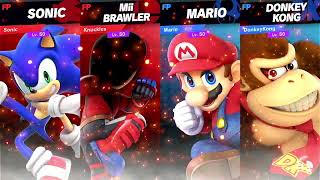 Super Smash Bros Ultimate Amiibo Fights Request #26175 Sonic & Knuckles vs mario & Donkey Kong