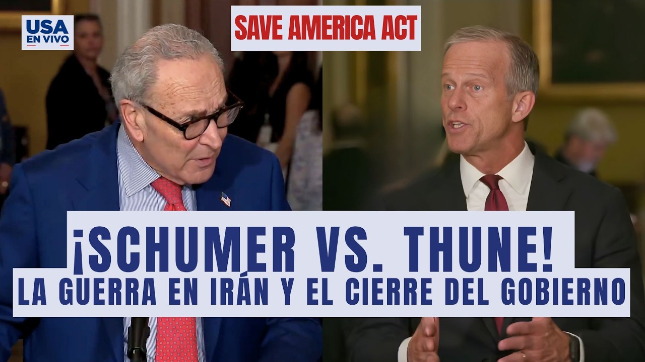 ¿Guerra total o fin del conflicto? Choque entre Schumer y Thune Irán y cierre de DHS | USA EN VIVO 🔴
