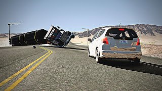 BeamNG Drive - Crossroad Car Crashes #6