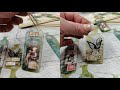 Making Vintage  bottle tags from packaging material