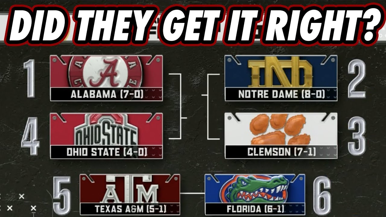 College Football Playoff rankings reaction -- More of the same for ...