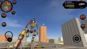 ► Motorcycle Robot Crime Simulator | Naxeex Robots |  Robot Shark Ep #5 Android Gameplay