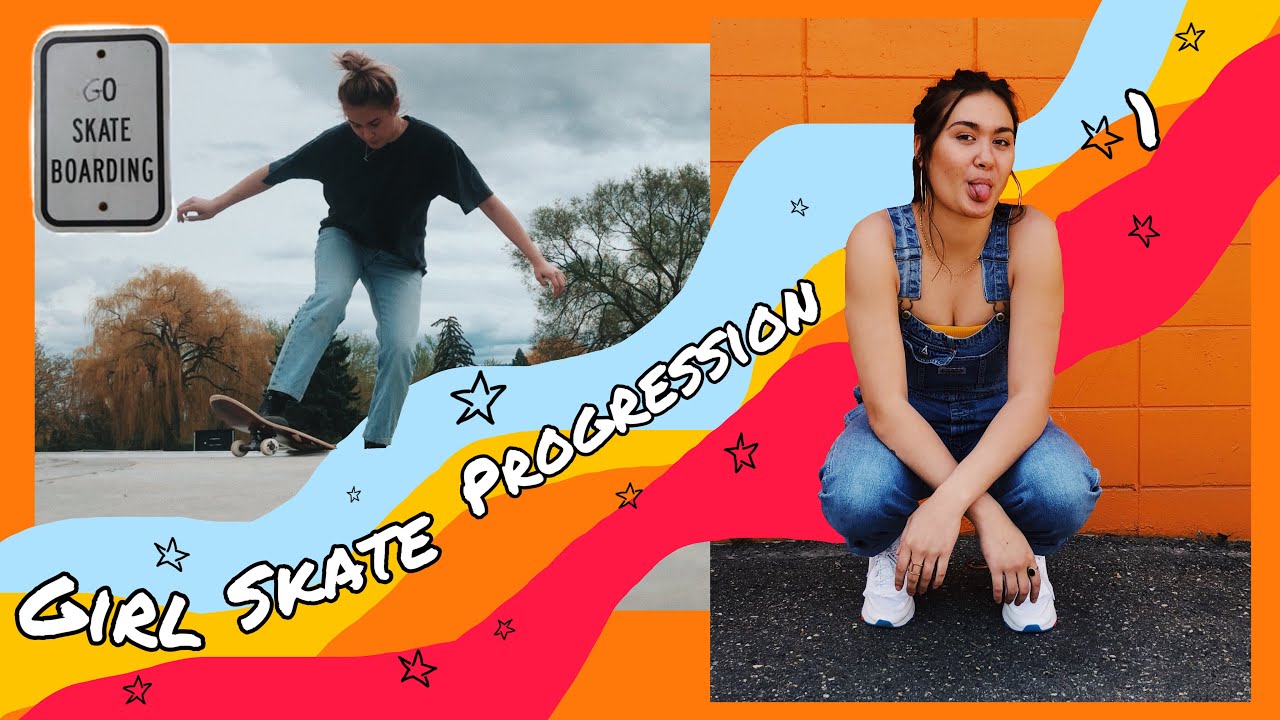 Girl Skate Progression ✨ - one year skating