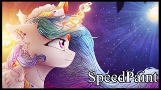 Celestias Moonrise .:MLP SpeedPaint:. @cloud-drawings1840