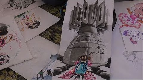 Syrian displaced by IS fight paints his heartache