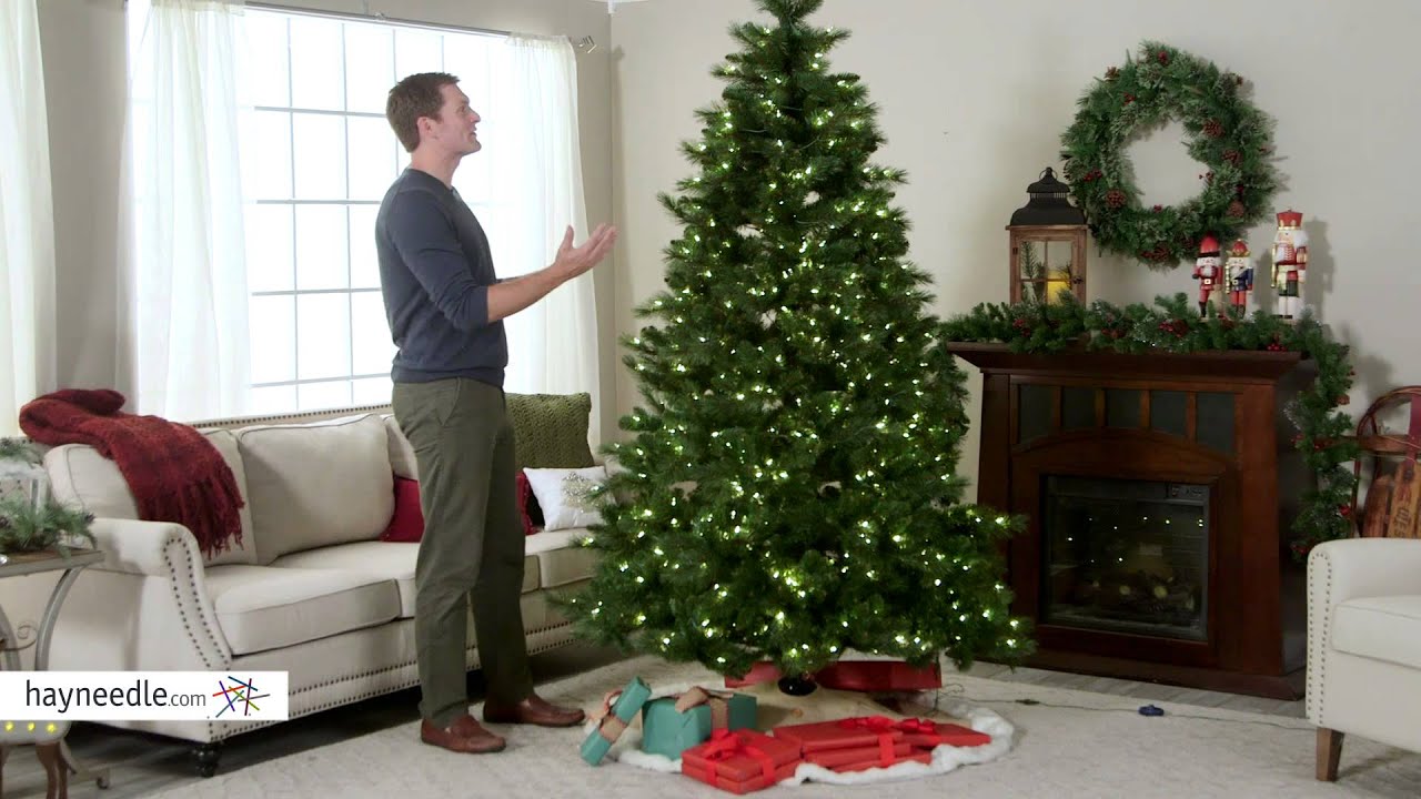 7 5 ft portland pine pre lit christmas tree product review video youtube