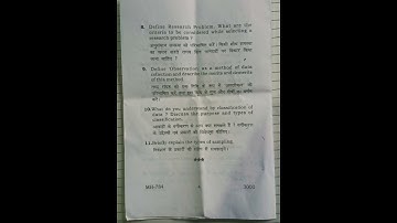 vbu sem 5 mj economic research methodology #exam #vviquestion #video