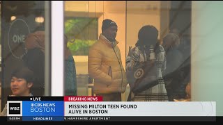 Missing Milton teen found alive in Boston