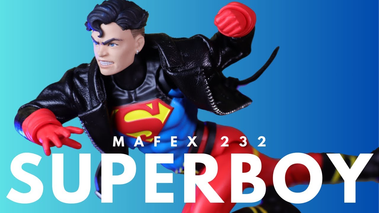¿La mejor figura del clon noventero?🔥Review del MAFEX No. 232 Superboy (Return of Superman)