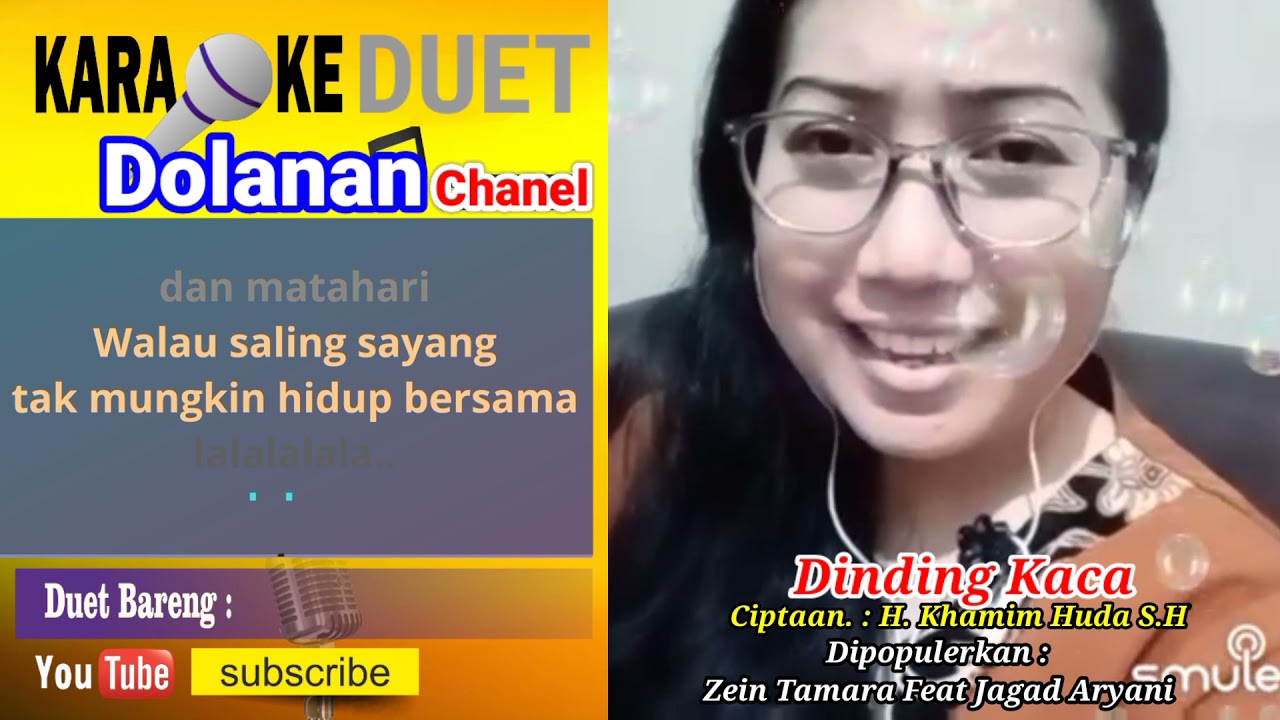 Dinding Kaca Karaoke Smule Feat Lily Indramawan