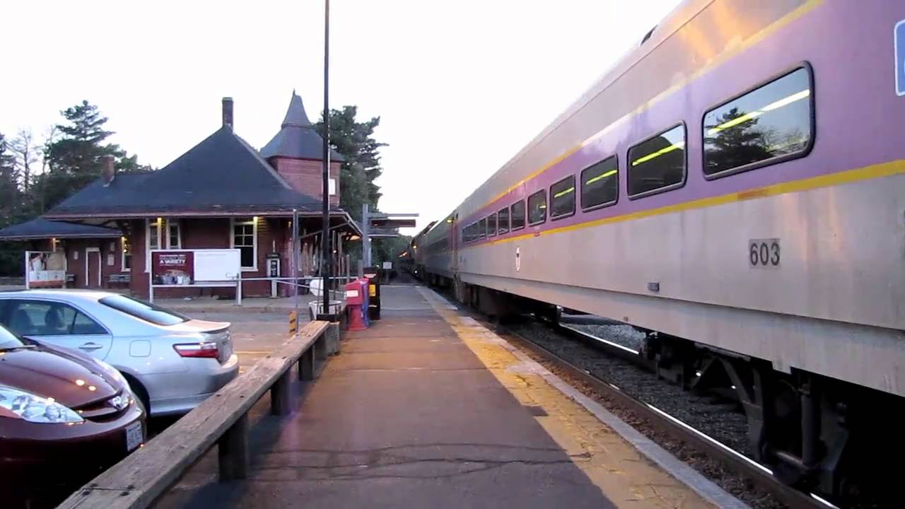 Double Set MBCR Train in Walpole MA(8/17/10) YouTube