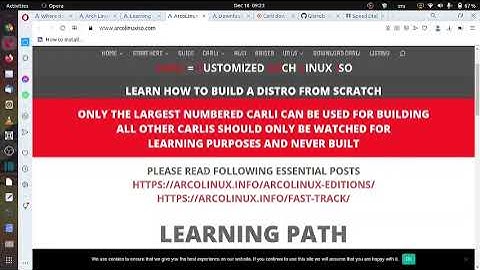 Introduction to Customised Arch Linux (CARLI) ISO