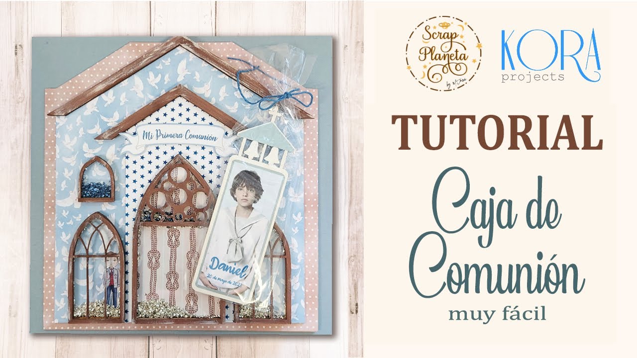 TUTORIAL: Cómo hacer un cuadro Casa del Ratoncito Pérez. Scrapbooking.  Kora projects. 