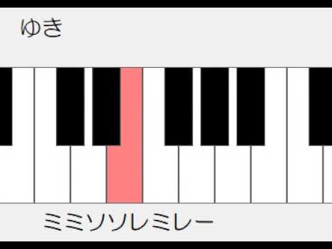 ゆき　ドレミ鍵盤つき