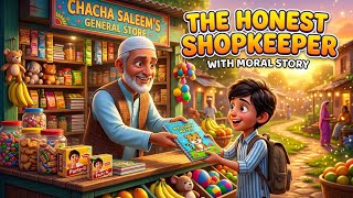 The Honest Shopkeeper 🛒 | A Heartwarming Moral Story for Kids | Learn Honesty & Kindness | #ai Ep.01 Guía