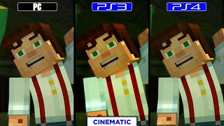 Minecraft Story Mode [ PC vs Ps3 vs Ps4 ] Graphics Comparison