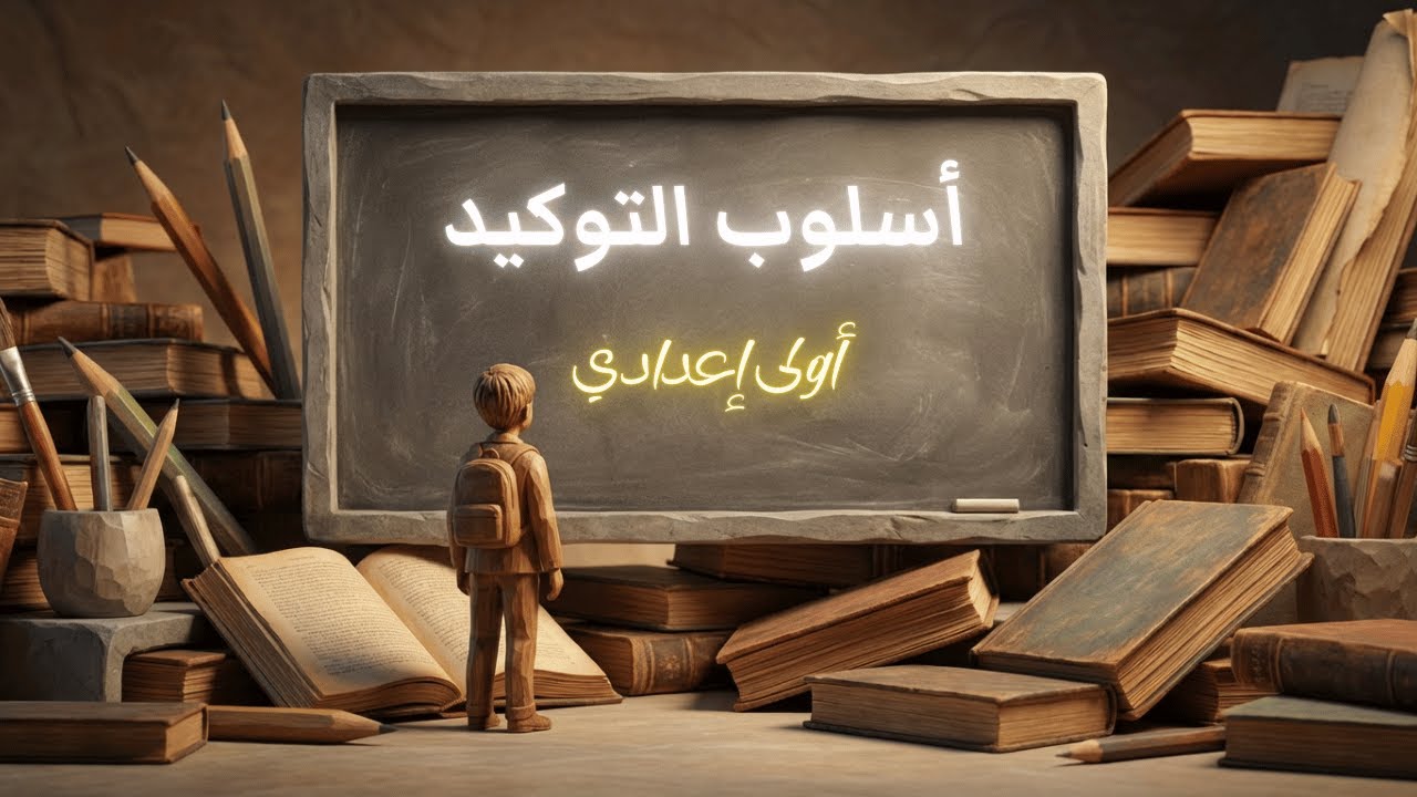 اسلوب التوكيد للصف الأول الاعدادي -  لمحة بلاغية أسلوب التوكيد - عربي أولى إعدادي الترم الثاني