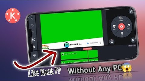 How to make subscribe animation like ruok ff ❤️ | Without Any PC 😱 | With only kinemaster 😎 | #ruok