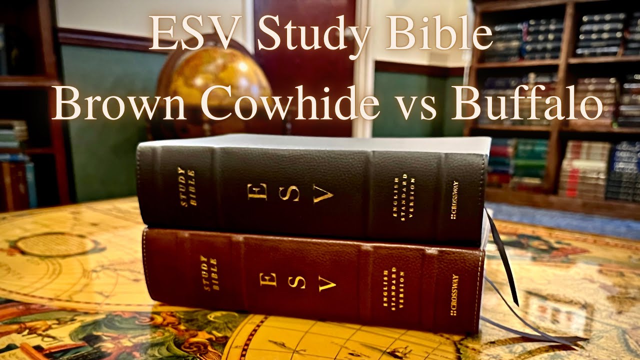 ESV Study Bible Cowhide vs Buffalo YouTube