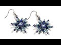 Beading4perfectionists: Art Deco snowflake earrings beading tutorial