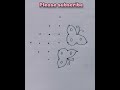 7-1 dots butterfly kolam/easy kolam/beautiful kolam/@DreamyDoodles_Hub