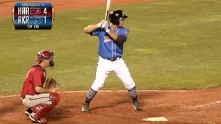 Anthony Gallas homers for the RubberDucks