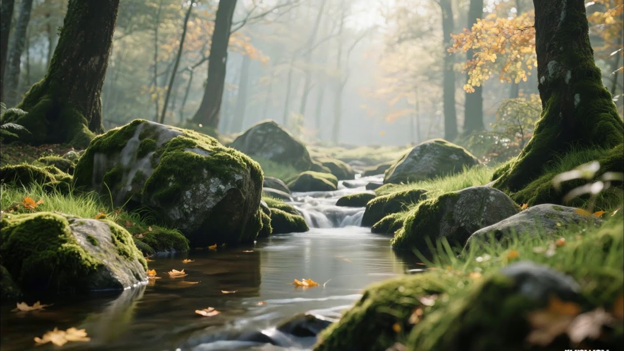 Gentle Piano Music & Water Sounds | Calm Your Mind and Meditate 🌹 Relaxing,Calm Music 5