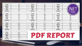 PDF Report - Print Stickers or Tags using ASP.NET Core