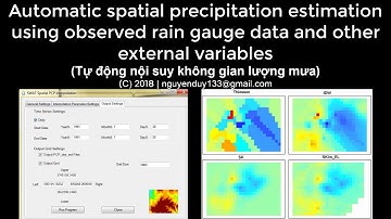 [SWAT] Automatic spatial precipitation estimation (Tự động nội suy không gian lượng mưa)