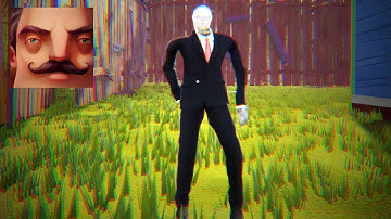 Hello Neighbor - My New Neighbor Slender Man Act 2 Fence Gameplay Walkthrough Part 542