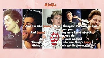 One Direction - Heart Attack Color Coded Lyrics